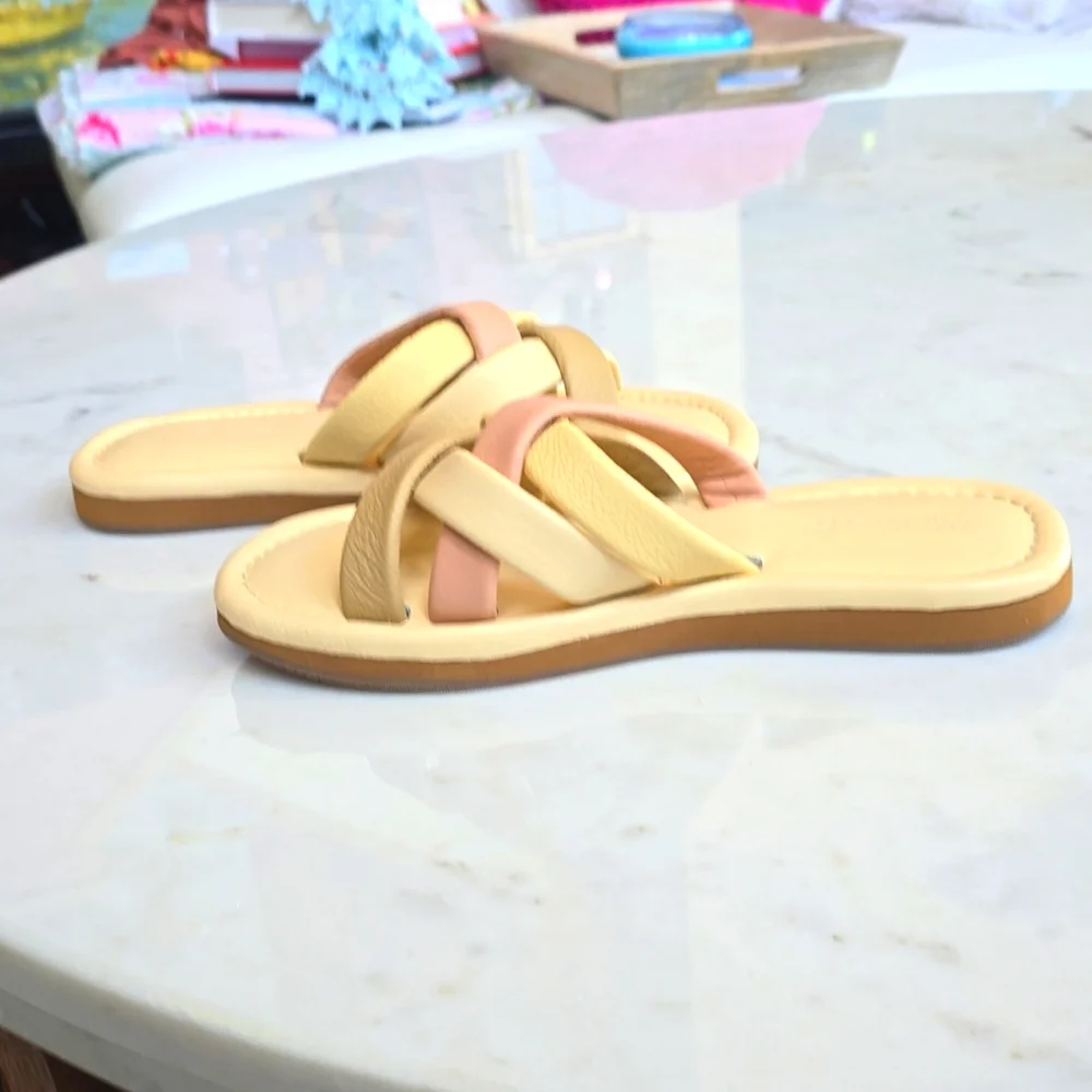 NWT Madewell Leeanndra slide in pastel multi size 8 - Picture 10 of 10